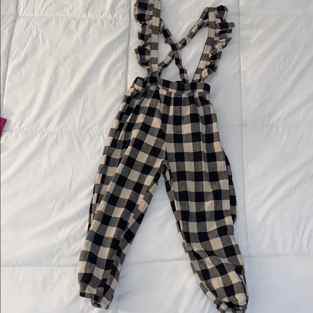 Girls fabric boho chic overalls